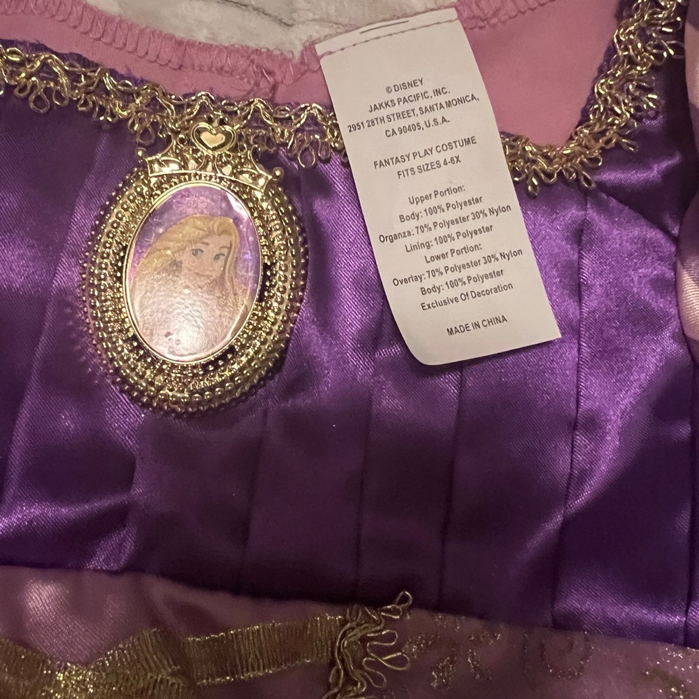 Disney Musical Rapunzel Dress 4-6X - Picture 6 of 13
